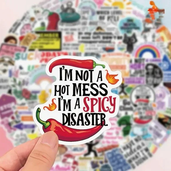 35ct Funny Stickers (assorted) - Picture 3 of 14